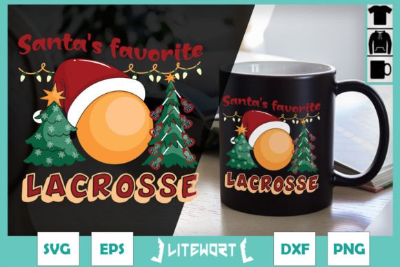 Christmas Santa’s Favorite Lacrosse Graphics