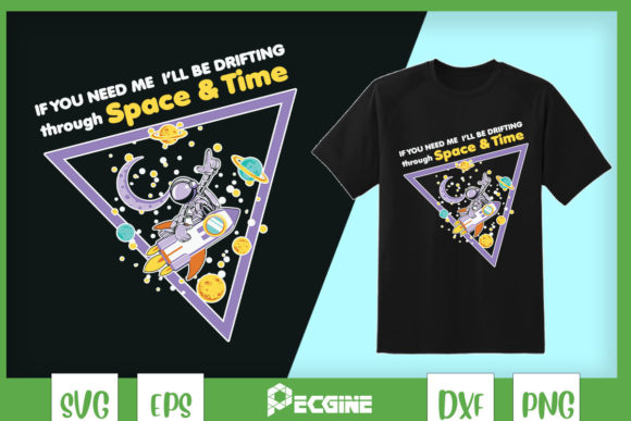 Funny Alien Outer Space Time Travel Graphics for T-Shirt Designs