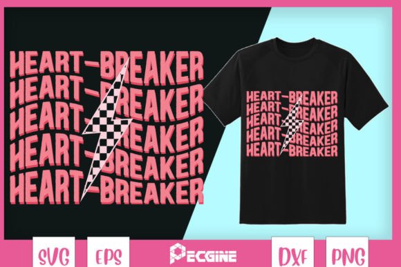 Heartbreaker Valentine’s Day Retro Graphics for Crafts