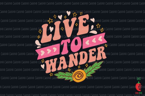 Live to Wander Hippie Keychain: Graphics & Crafts