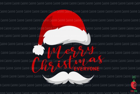 Merry Christmas Everyone Santa Graphics for Crafts