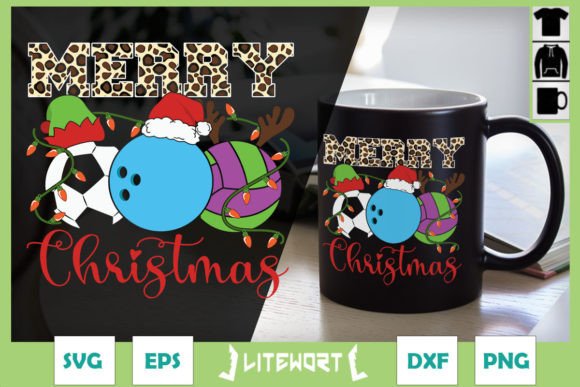 Merry Christmas Lights Sport Balls: Graphics & Crafts Review