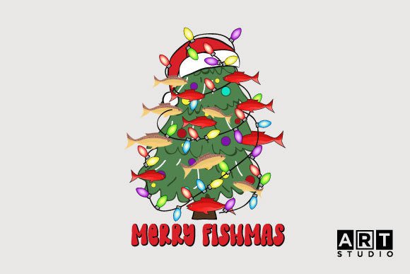 Merry Fishmas: Christmas Graphics for Crafts