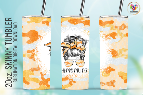 Mom Life Orange Camo Glitter 20oz Wrap Graphics & Print Review