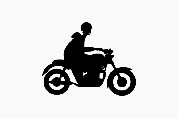 Motorcycle Rider Graphics for Crafts & Content