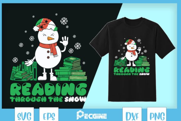 Reading Through the Snow Books Christmas Graphics