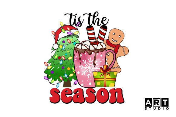Tis the Season PNG, Christmas PNG